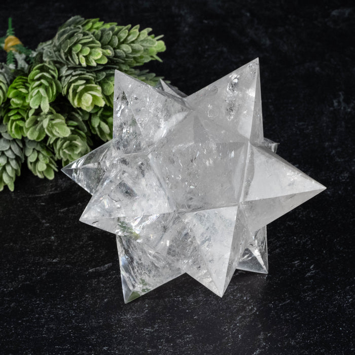 Lemurian Seed Crystal Merkaba Carving 708 g 118mm
