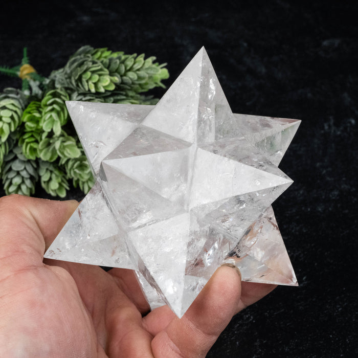Lemurian Seed Crystal Merkaba Carving 708 g 118mm