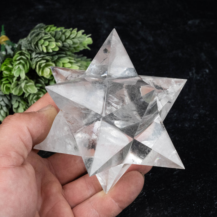 Lemurian Seed Crystal Merkaba Carving 546 g 109mm