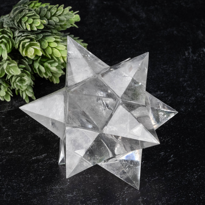 Lemurian Seed Crystal Merkaba Carving 546 g 109mm