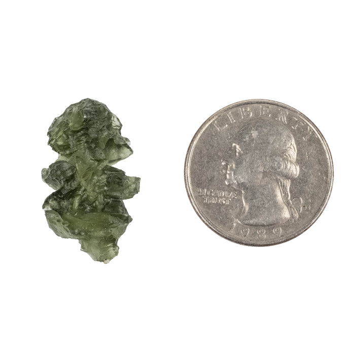 Moldavite Besednice Jezkovna AA 2.43 g 26x15x10mm