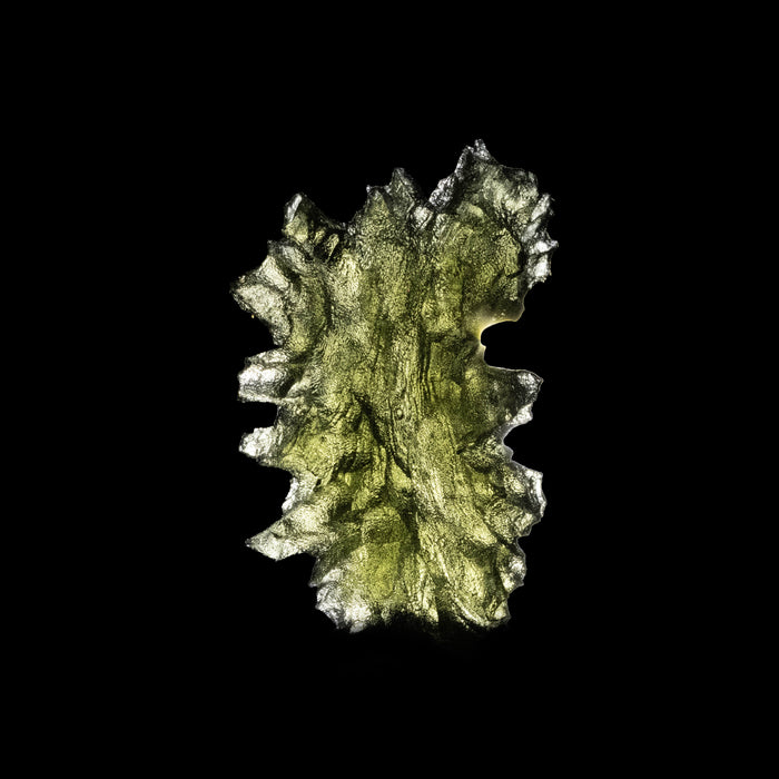 Moldavite Besednice Jezkovna AA 2.40 g 23x15x8mm