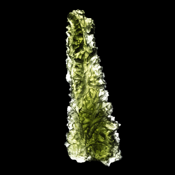 Moldavite Besednice Jezkovna AA 12.83 g 56x19x19mm