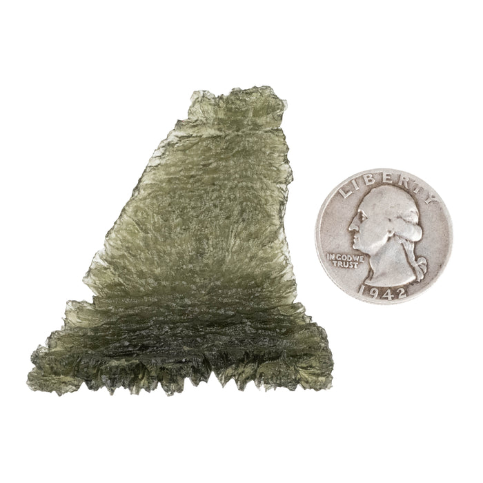 Moldavite Besednice Jezkovna 12.16 g 53x50x6mm Angel Chime AA