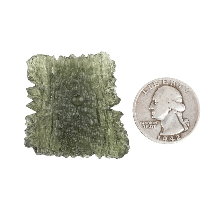 Moldavite Besednice Jezkovna 10.98 g 37x36x6mm Angel Chime AA