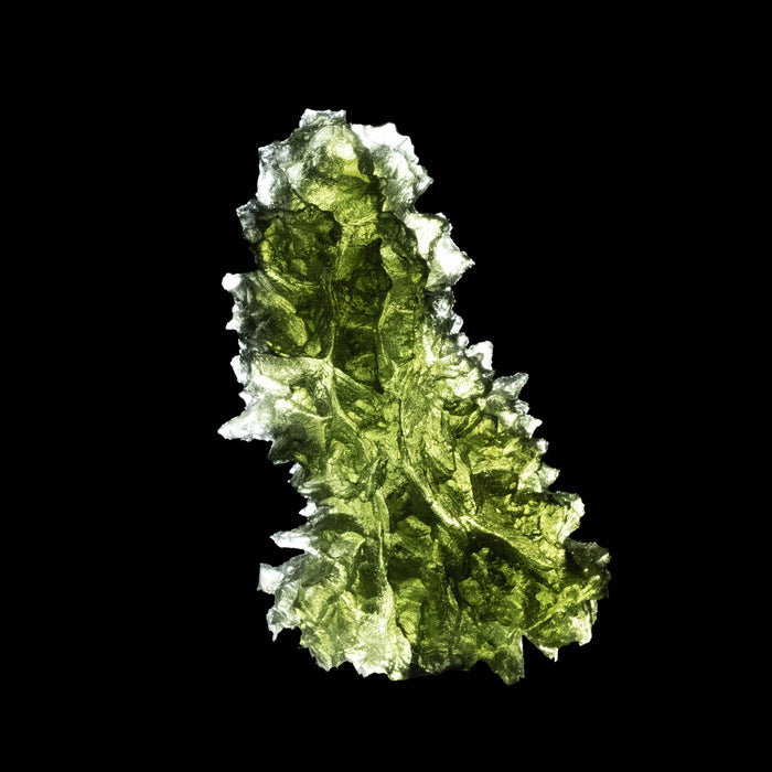 Moldavite Besednice Jezkovna 12.20 g 43x25x18mm A+