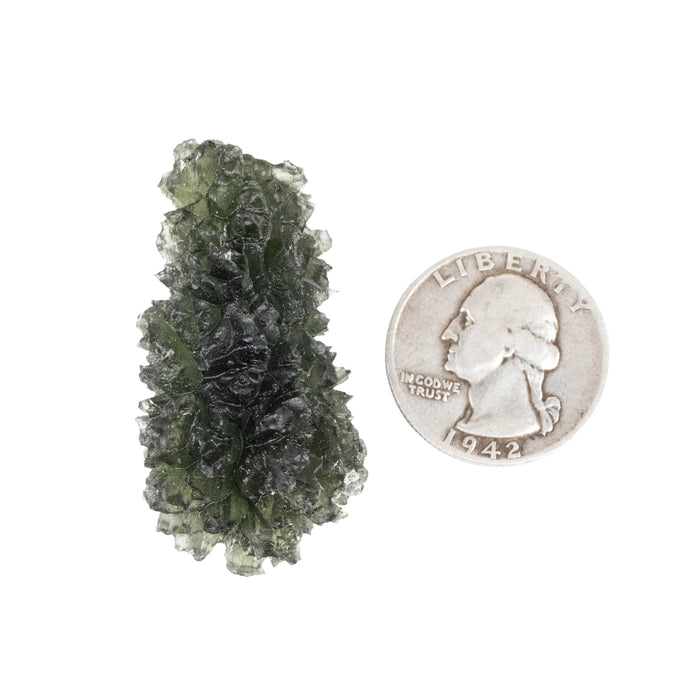Moldavite Besednice Jezkovna 18.42 g 42x24x21mm AA