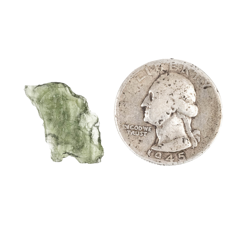 Moldavite 0.98 g 23x13x3mm