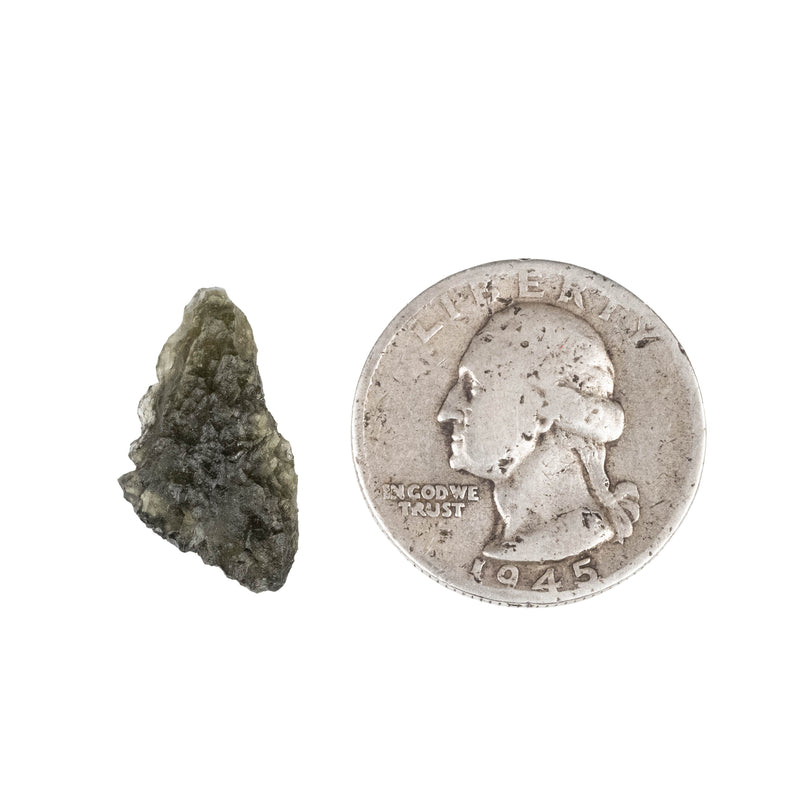 Moldavite 1.23 g 21x11x5mm - InnerVision Crystals