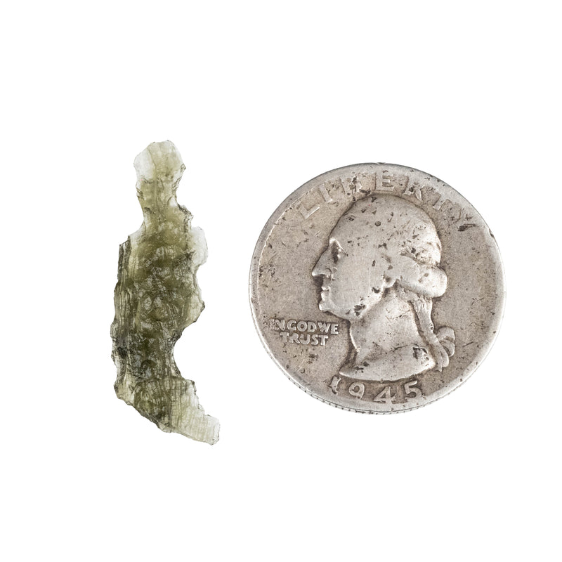 Moldavite 0.60 g 29x10x4mm - InnerVision Crystals
