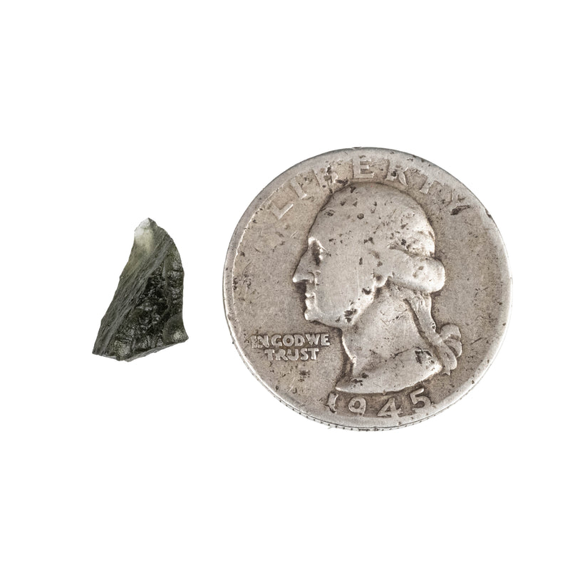 Moldavite 0.61 g 13x7x7mm - InnerVision Crystals