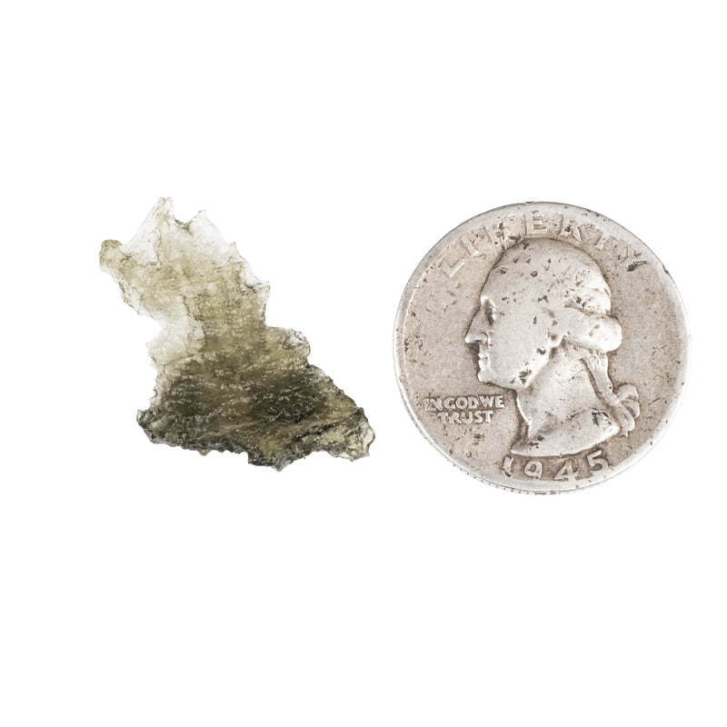 Moldavite 0.91 g 26x15x4mm Angel Chime - InnerVision Crystals