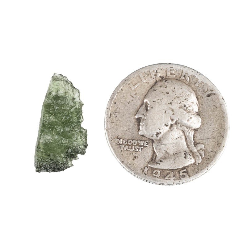 Moldavite 0.98 g 19x9x5mm - InnerVision Crystals
