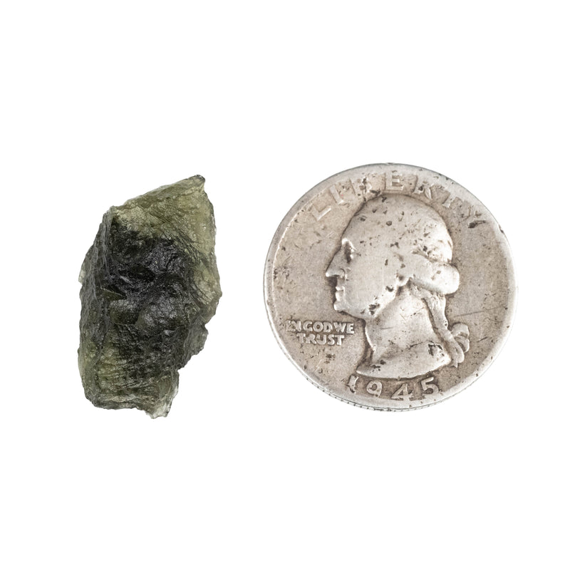 Moldavite 2.71 g 23x11x11mm - InnerVision Crystals