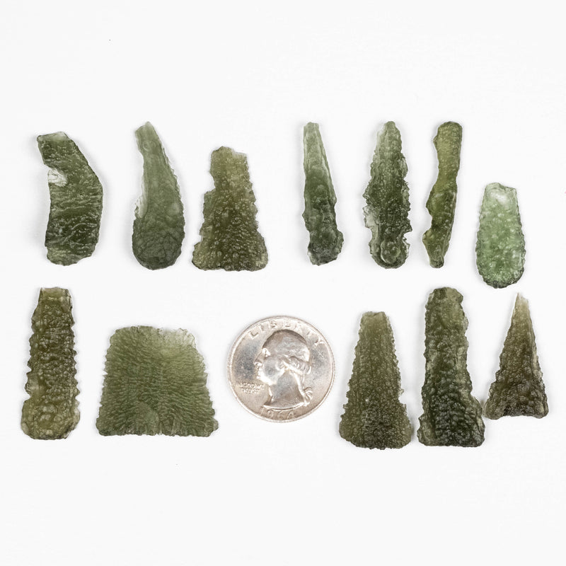 Moldavite - Maly Chlum 21.81 g | WHOLESALE LOT