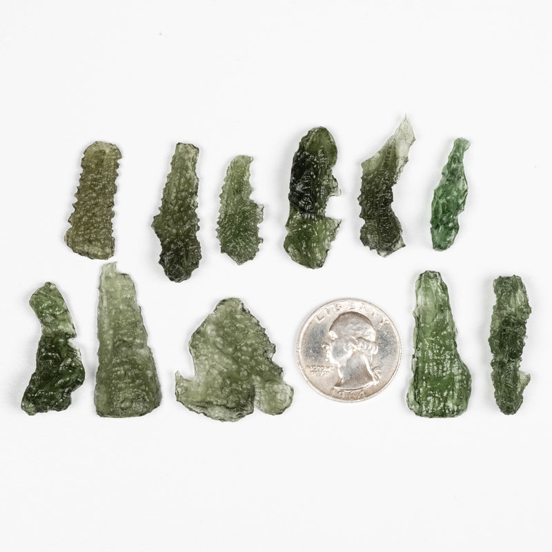 Moldavite - Maly Chlum 21.57 g | WHOLESALE LOT
