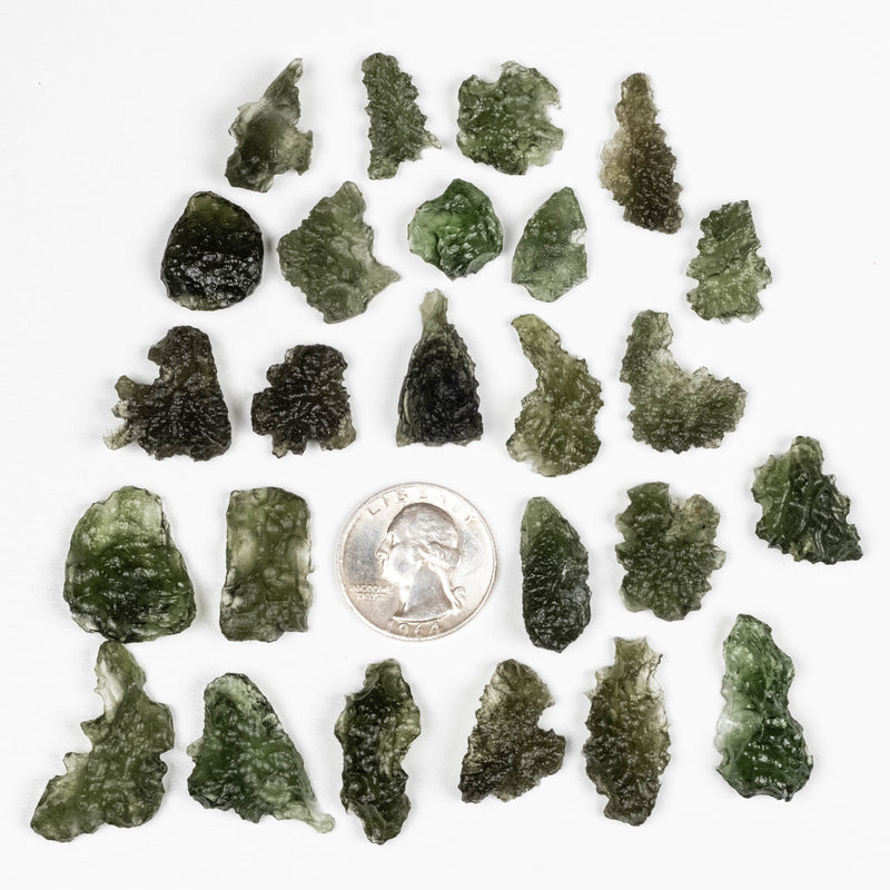 Moldavite - Maly Chlum 41.04 g | WHOLESALE LOT