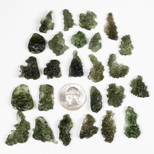 Moldavite - Maly Chlum 41.04 g | WHOLESALE LOT - InnerVision Crystals