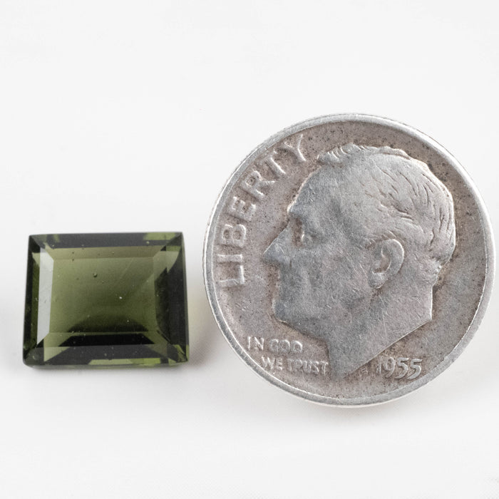 Moldavite Gemstone 3.30 ct 12x12mm