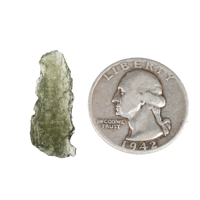Moldavite 1.00 g 26x10x3mm