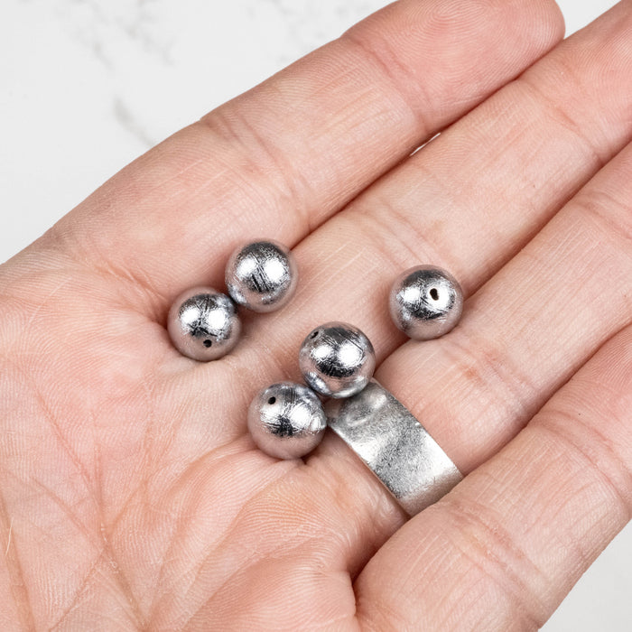 Muonionalusta Meteorite Bead 9mm
