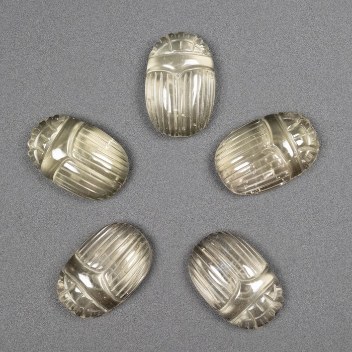 Libyan Desert Glass Scarab Gemstone Carving 25x16mm