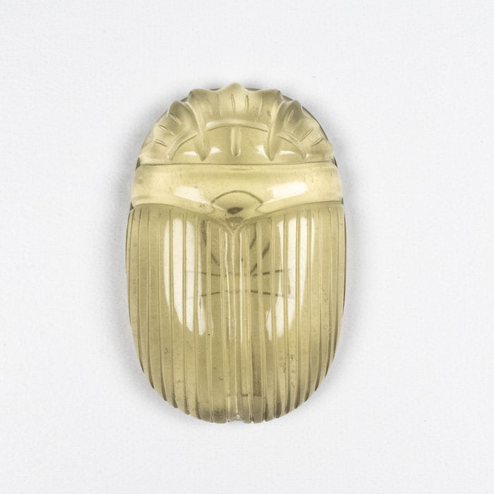 Libyan Desert Glass Scarab Gemstone Carving 29.36 g 49x32mm
