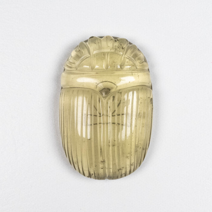 Libyan Desert Glass Scarab Gemstone Carving 29.55 g 49x32mm