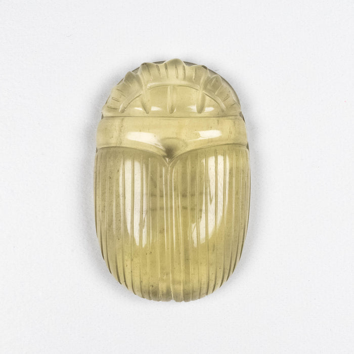 Libyan Desert Glass Scarab Gemstone Carving 29.83 g 49x32mm