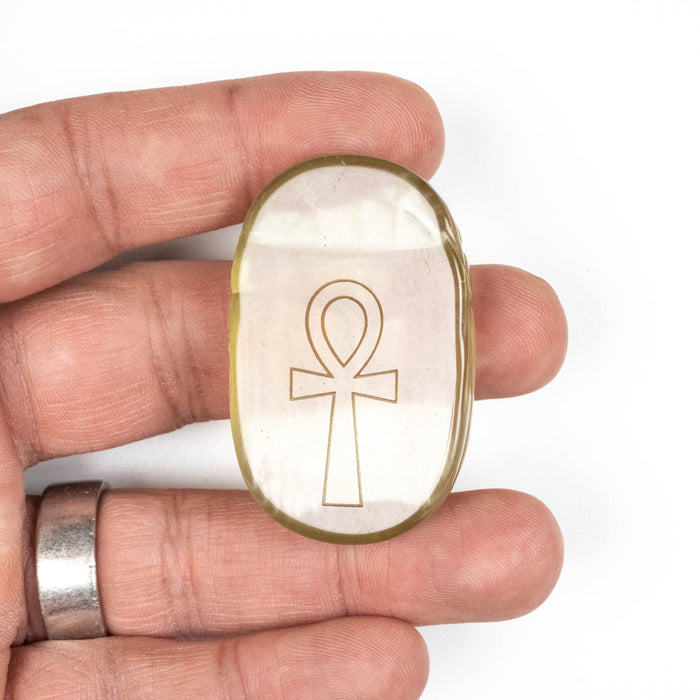 Libyan Desert Glass Scarab Gemstone Carving 29.51 g 49x32mm