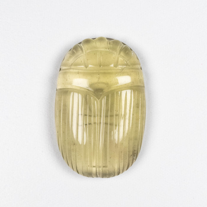 Libyan Desert Glass Scarab Gemstone Carving 29.51 g 49x32mm