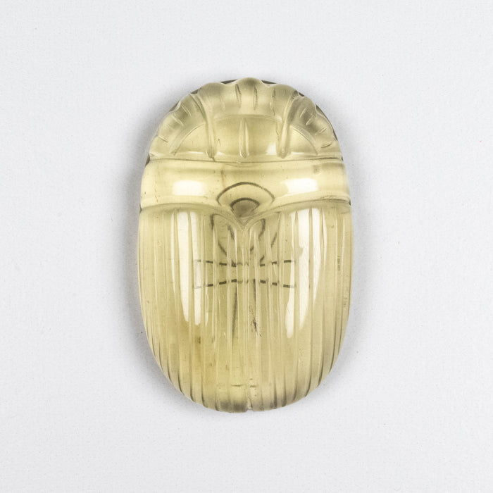 Libyan Desert Glass Scarab Gemstone Carving 29.11 g 49x32mm