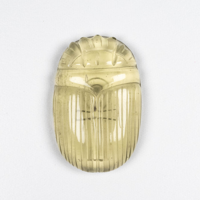 Libyan Desert Glass Scarab Gemstone Carving 29.96 g 49x32mm