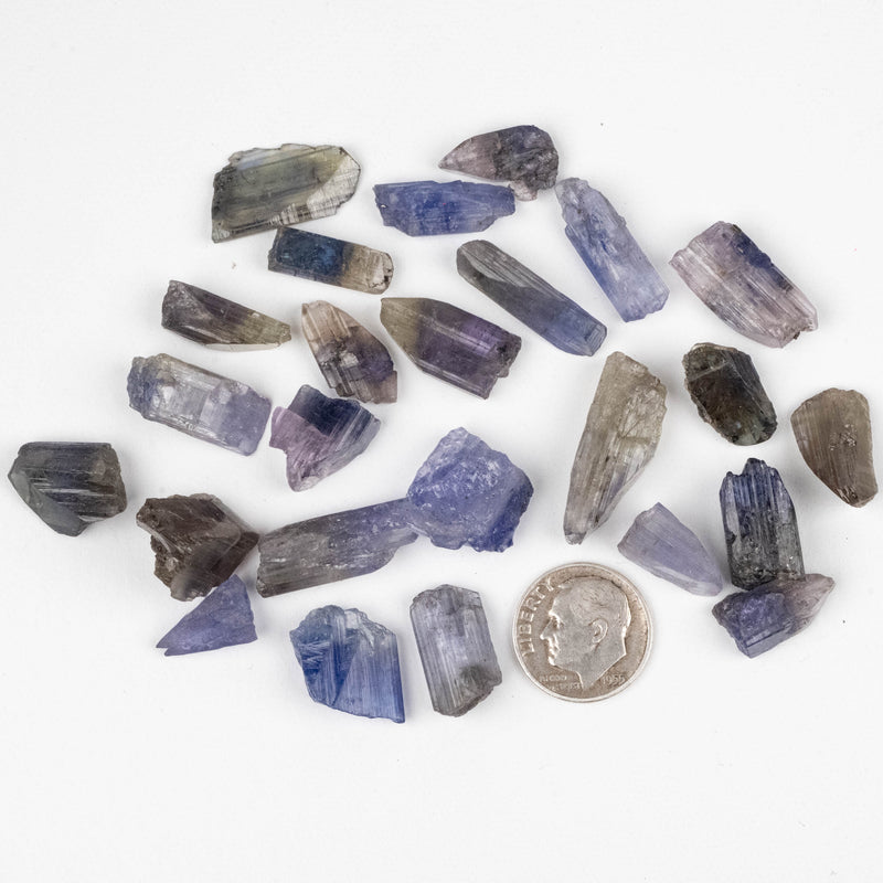 Tanzanite Crystals 200 cts ROUGH MIX | Wholesale Lot