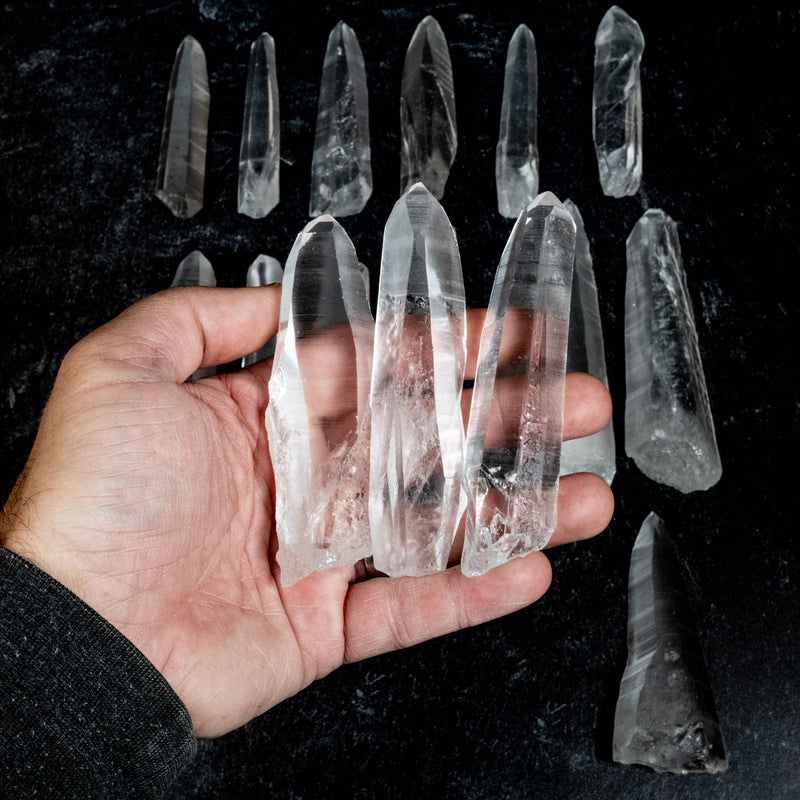 Lemurian Seed Quartz Crystals 1 Kilo 3" - 5" | Wholesale Lot