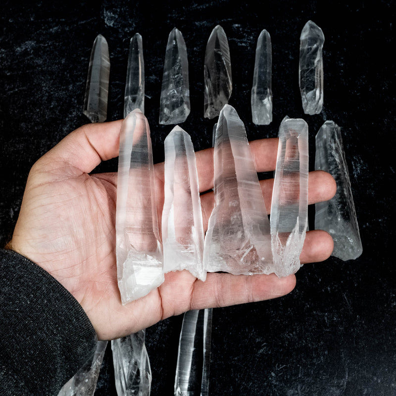 Lemurian Seed Quartz Crystals 1 Kilo 3" - 5" | Wholesale Lot