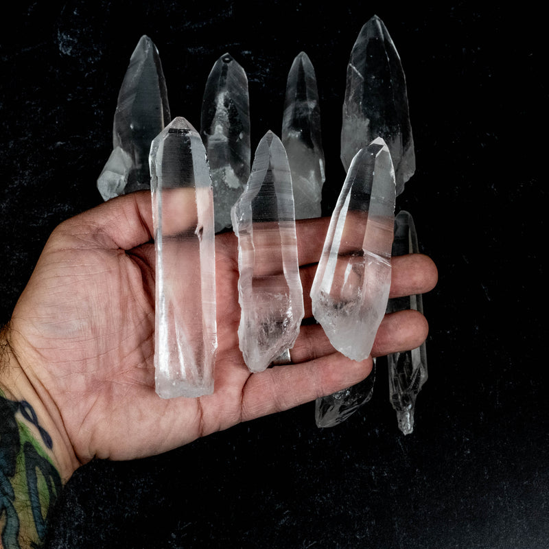 Lemurian Seed Quartz Crystals 1 Kilo 3.9" - 5.2" | Wholesale Lot