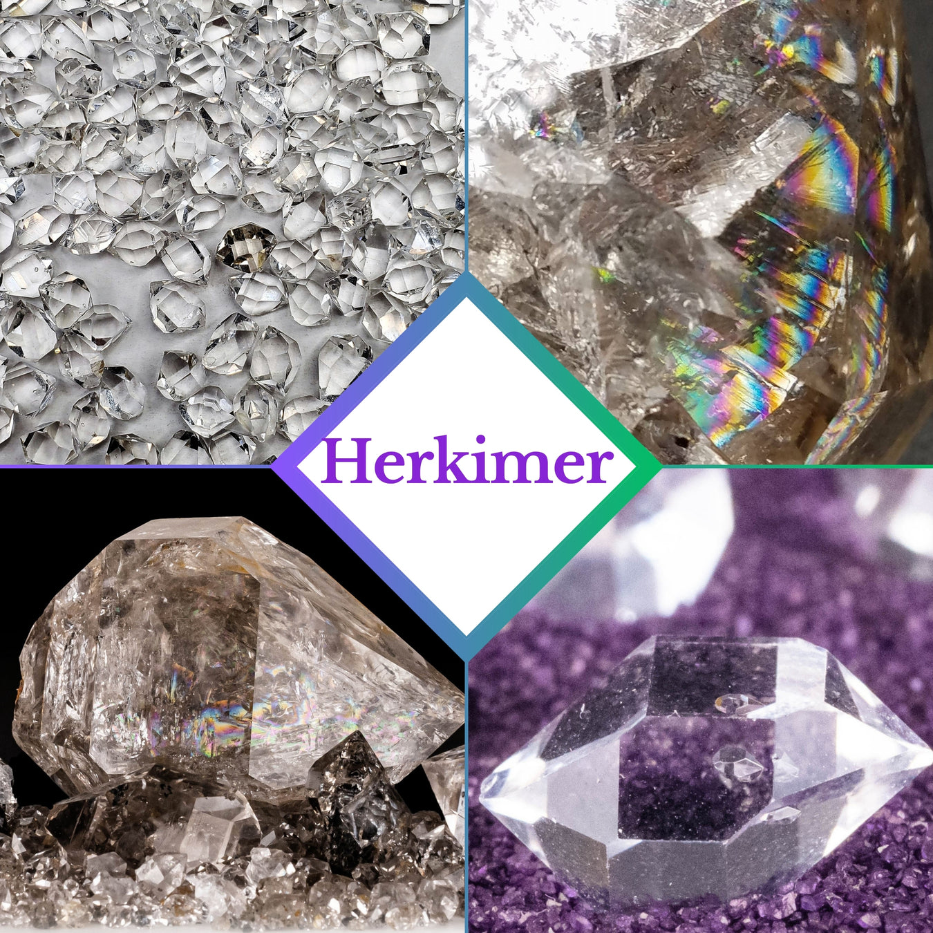 Herkimer Diamond Quartz Crystals 23 g 14mm - 18mm A+ grade WHOLESALE LOT - InnerVision Crystals
