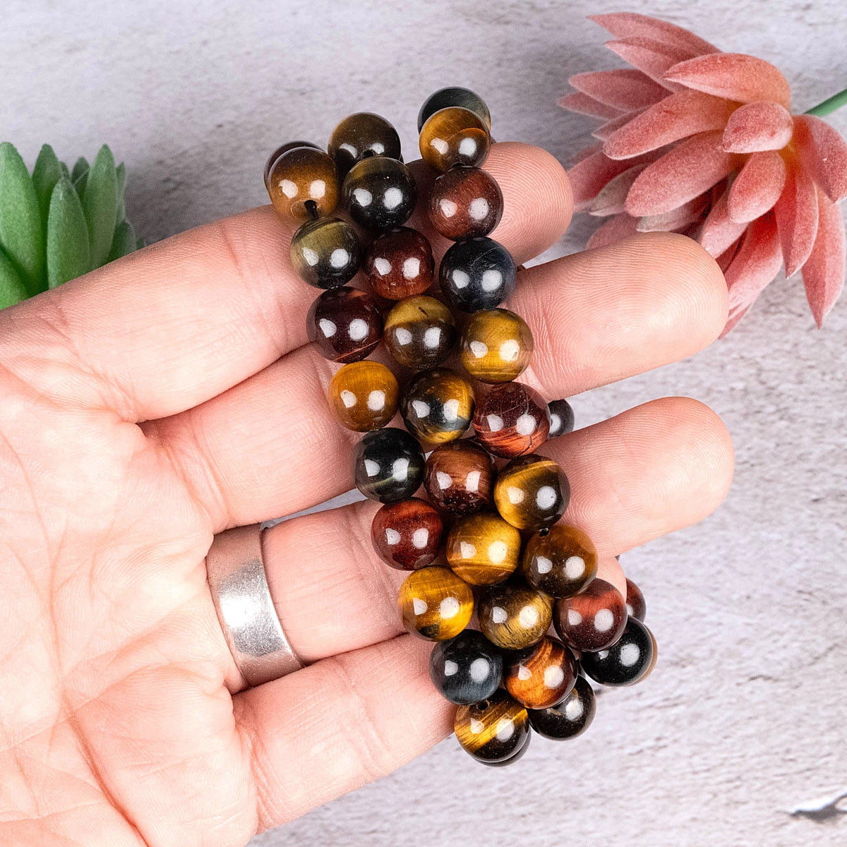 Black Tiger Eye Stone Beads At Rs 400/piece | More Gemstone Beads In - Foto 8