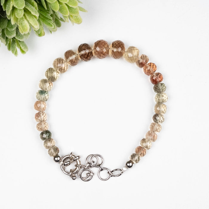 AAA Oregon Sunstone Bracelet 9" Adjustable .925 Silver - InnerVision Crystals