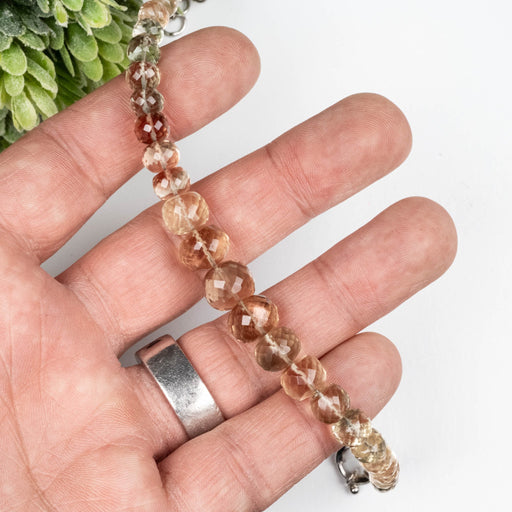 AAA Oregon Sunstone Bracelet 9" Adjustable .925 Silver - InnerVision Crystals