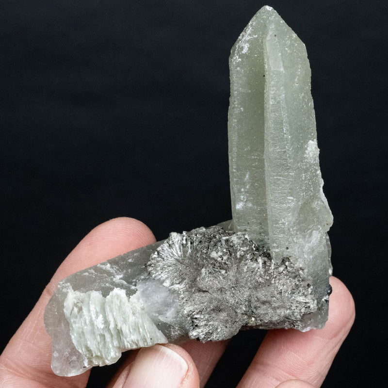 Actinolite in Quartz 104 g 71x70mm - InnerVision Crystals