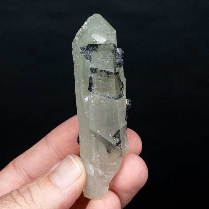 Actinolite in Quartz 68 g 87x24mm - InnerVision Crystals