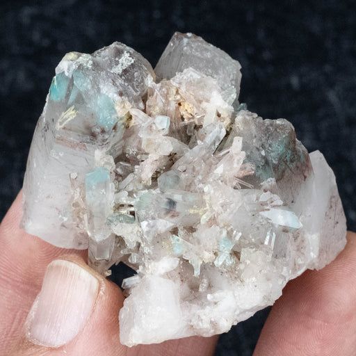 Ajoite in Quartz 82 g 51x42mm Cluster - InnerVision Crystals