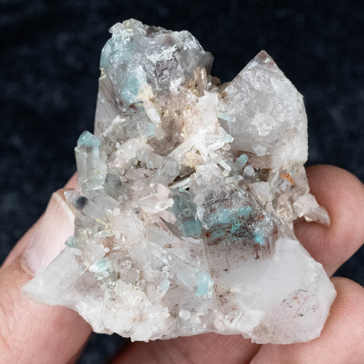 Ajoite in Quartz 82 g 51x42mm Cluster - InnerVision Crystals