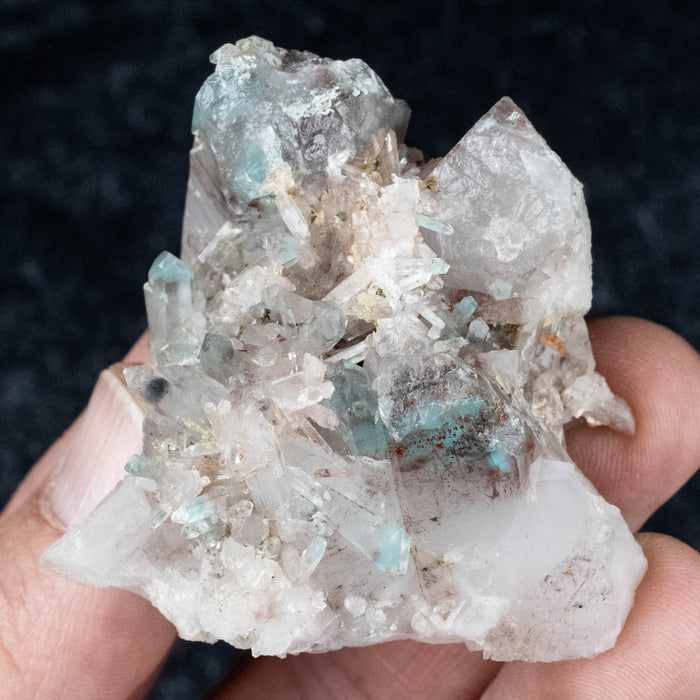 Ajoite in Quartz 82 g 51x42mm Cluster - InnerVision Crystals