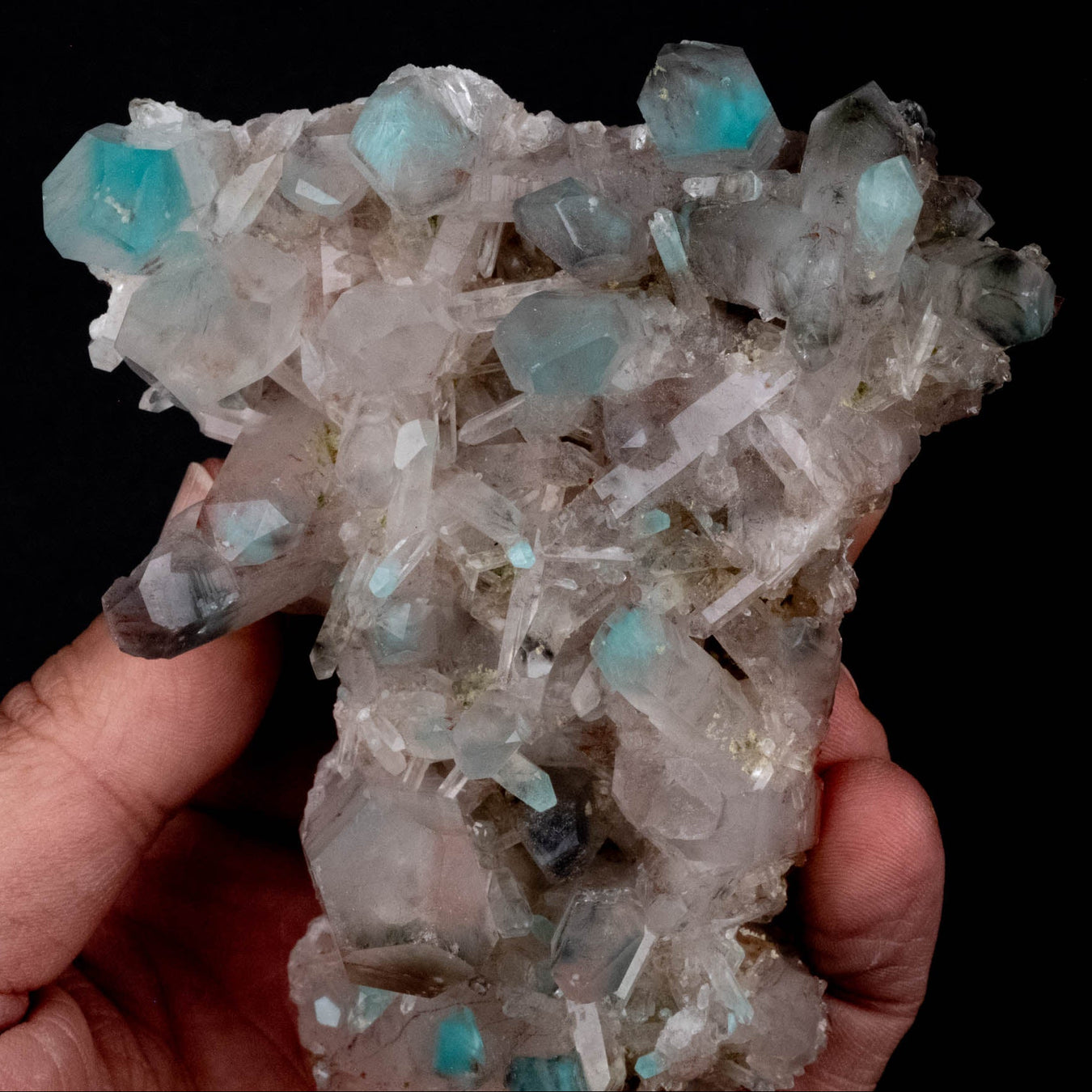 Ajoite in Quartz Cluster 301 g 102x88x37mm - InnerVision Crystals