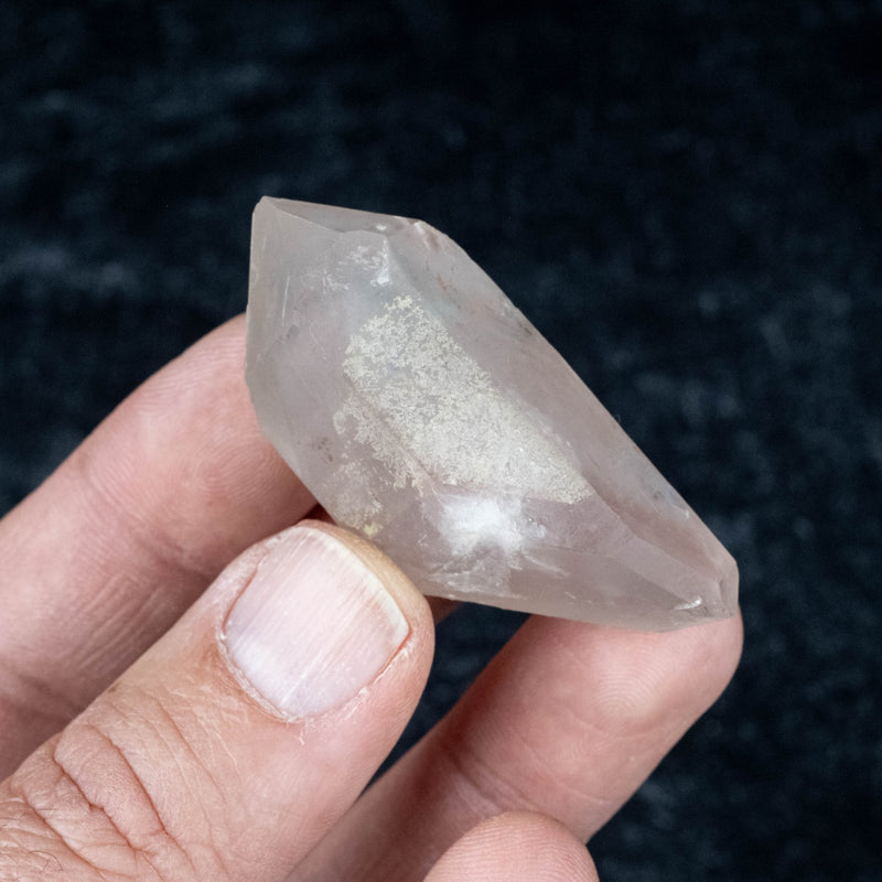 Ajoite + Papagoite in Quartz 37 g 53x30mm - InnerVision Crystals