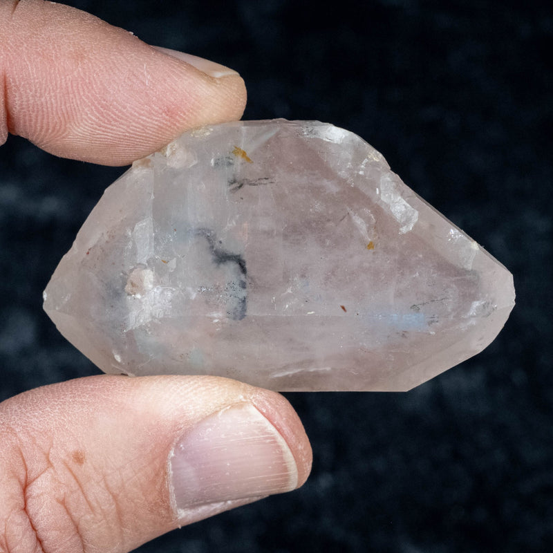 Ajoite + Papagoite in Quartz 37 g 53x30mm - InnerVision Crystals