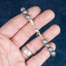 Aletai Meteorite 8mm Bead Bracelet 7" .925 Silver - InnerVision Crystals